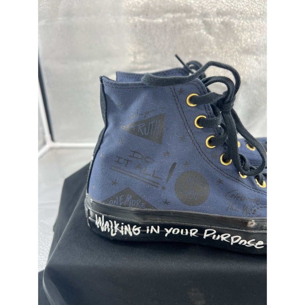 Converse Chuck Taylor 70's Issa Rae Custom Shoe Blue Black Women's Size 8.5 - Picture 2 of 11